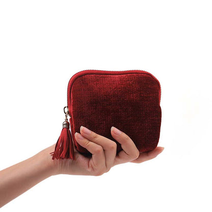 Mini Travel Jewelry Bag with Zipper – Compact Jewelry Organizer for Rings, Earrings & Necklaces