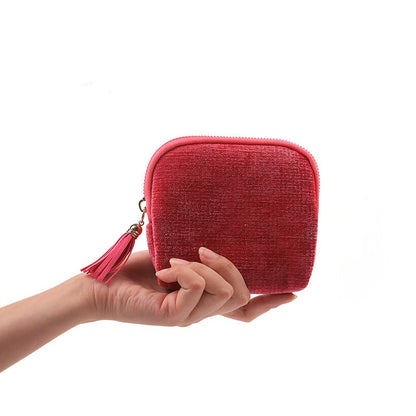 Mini Travel Jewelry Bag with Zipper – Compact Jewelry Organizer for Rings, Earrings & Necklaces