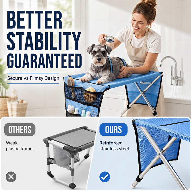 2-in-1 Foldable Pet Grooming Bed🐱🐶🛋️