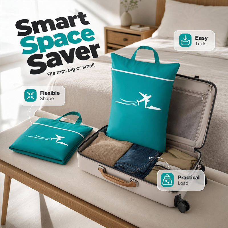 🧳Tyiipro™ Large Waterproof Travel Laundry Bag – 2 Pack | Wet & Dry Separation Organizer