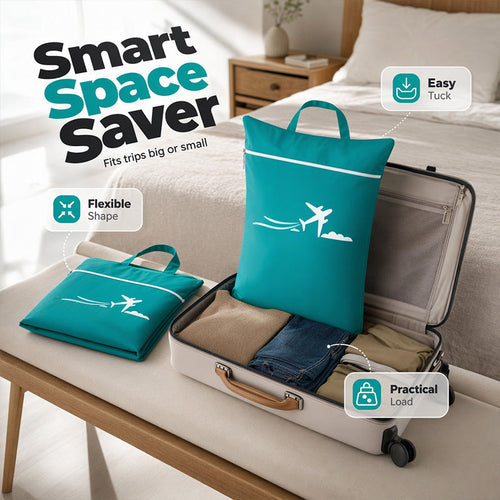 🧳Tyiipro™ Large Waterproof Travel Laundry Bag – 2 Pack | Wet & Dry Separation Organizer