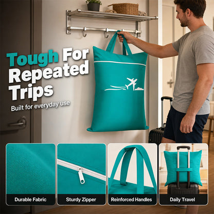 🧳Tyiipro™ Large Waterproof Travel Laundry Bag – 2 Pack | Wet & Dry Separation Organizer