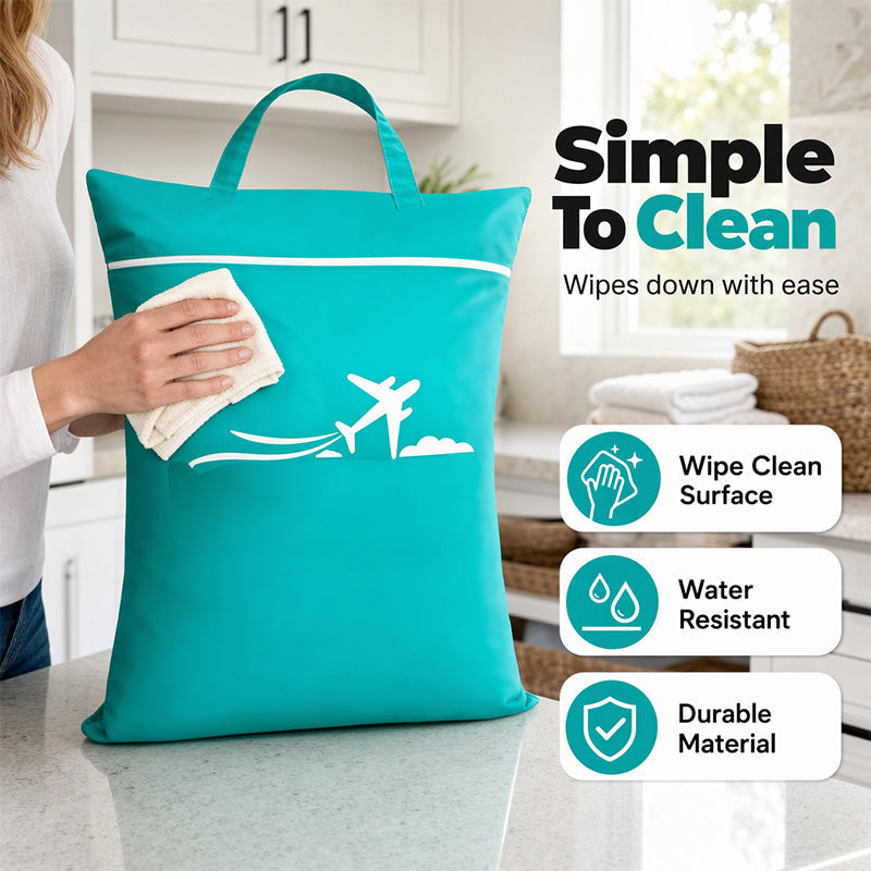 🧳Tyiipro™ Large Waterproof Travel Laundry Bag – 2 Pack | Wet & Dry Separation Organizer