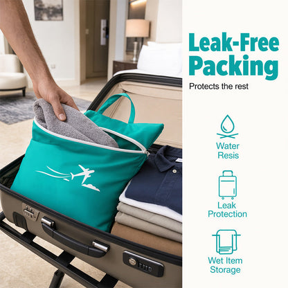 🧳Tyiipro™ Large Waterproof Travel Laundry Bag – 2 Pack | Wet & Dry Separation Organizer