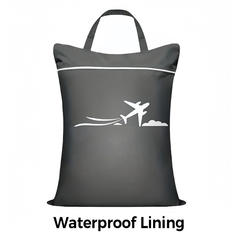 🧳Tyiipro™ Large Waterproof Travel Laundry Bag – 2 Pack | Wet & Dry Separation Organizer