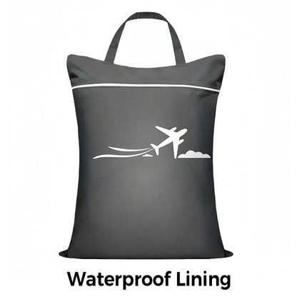 🧳Tyiipro™ Large Waterproof Travel Laundry Bag – 2 Pack | Wet & Dry Separation Organizer