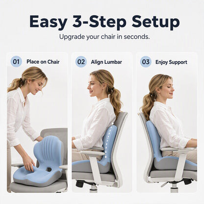 Ergonomic Memory Foam Seat Cushion – Comfortable Support for Office & Car