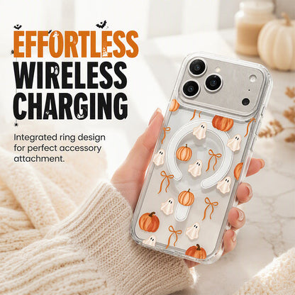 🎃TYIIPRO™ Halloween Candy Ghost Phone Case – Cute Pumpkin & Ghost Design, Shockproof Magnetic Case