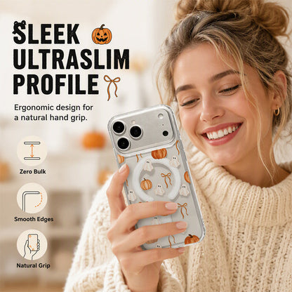 🎃TYIIPRO™ Halloween Candy Ghost Phone Case – Cute Pumpkin & Ghost Design, Shockproof Magnetic Case