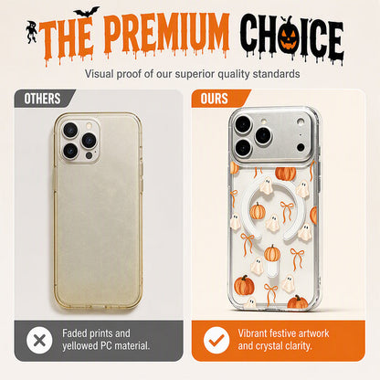 🎃TYIIPRO™ Halloween Candy Ghost Phone Case – Cute Pumpkin & Ghost Design, Shockproof Magnetic Case