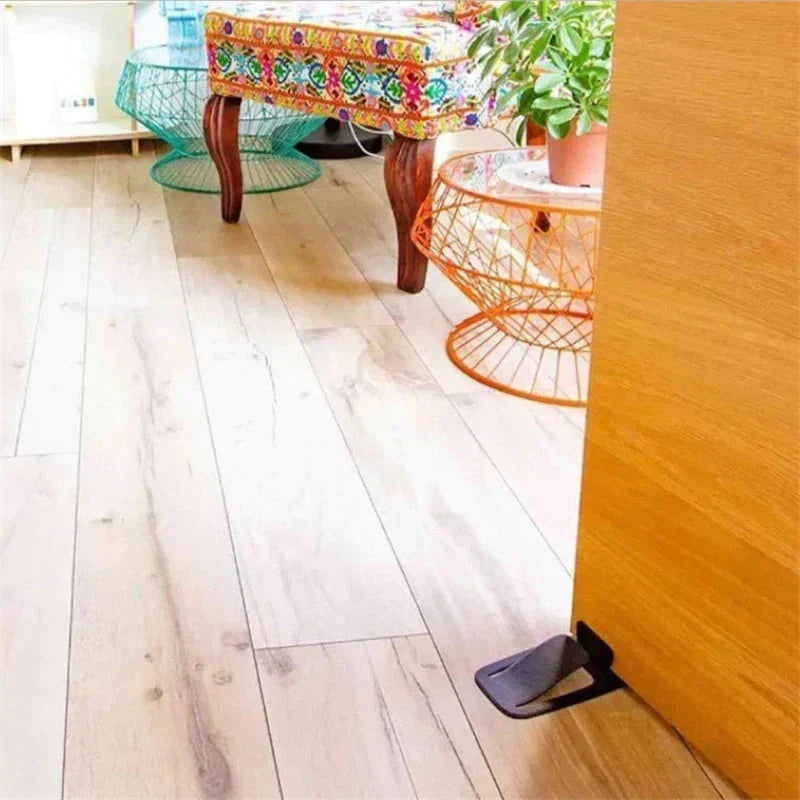 2-Pack Door Stopper Protector –  No-drill, residue-free & holds doors open. Safe & simple – stock up & save! 🏠✅