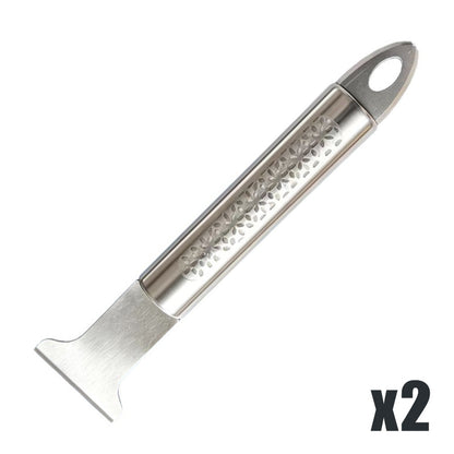 Multi-Purpose Stainless Steel Scraper – Heavy-Duty Ice & Grease Removal Tool