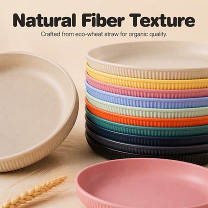 Tyiipro™ Unbreakable Wheat Straw Dinner Plates