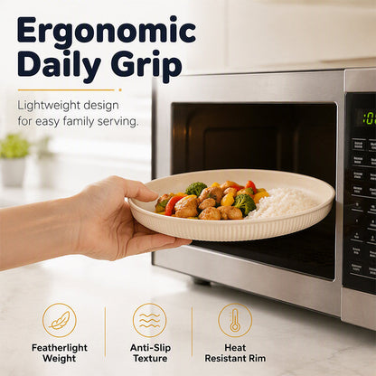 Tyiipro™ Unbreakable Wheat Straw Dinner Plates