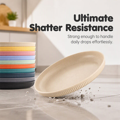Tyiipro™ Unbreakable Wheat Straw Dinner Plates