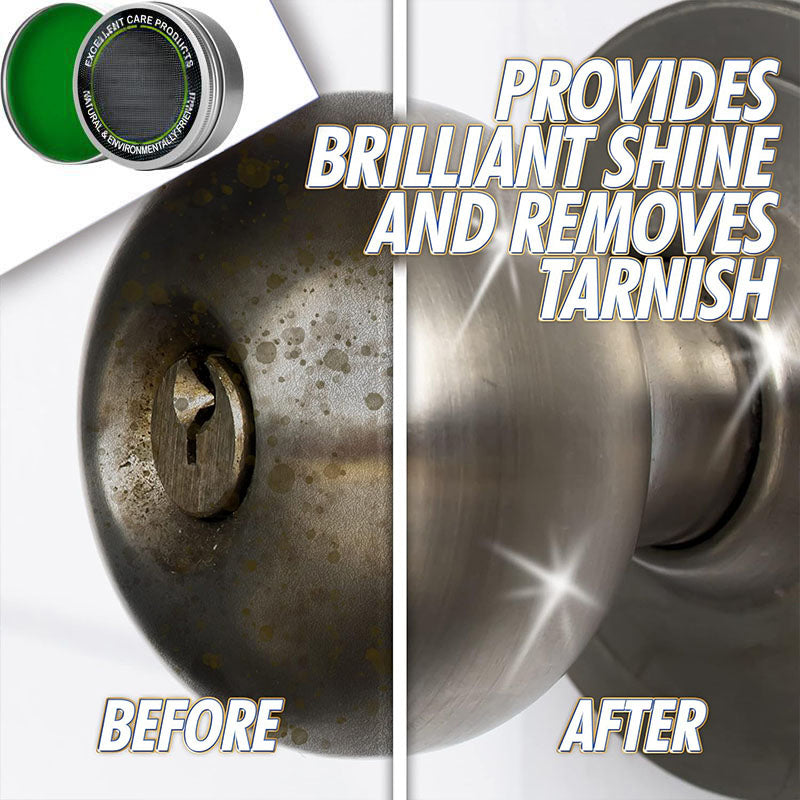 All-Purpose Metal Polish Paste – Restores Mirror Shine on Stainless Steel, Chrome & More (Eco-Friendly, Removes Tarnish)