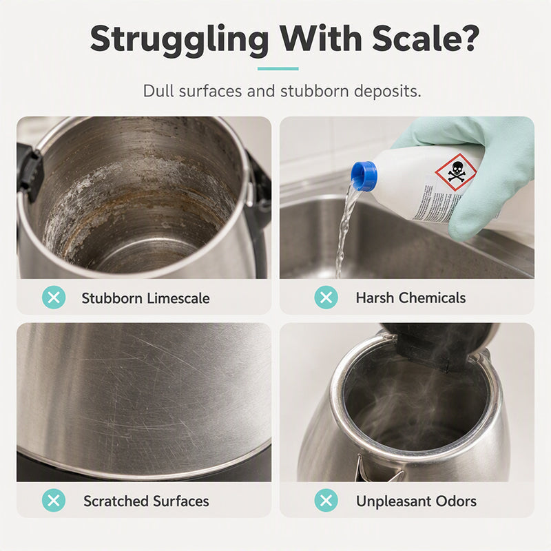 Limescale Magic Eraser Cleaning Sponge – Chemical-Free Hard Water Stain Remover