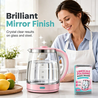 Limescale Magic Eraser Cleaning Sponge – Chemical-Free Hard Water Stain Remover