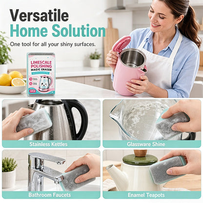 Limescale Magic Eraser Cleaning Sponge – Chemical-Free Hard Water Stain Remover