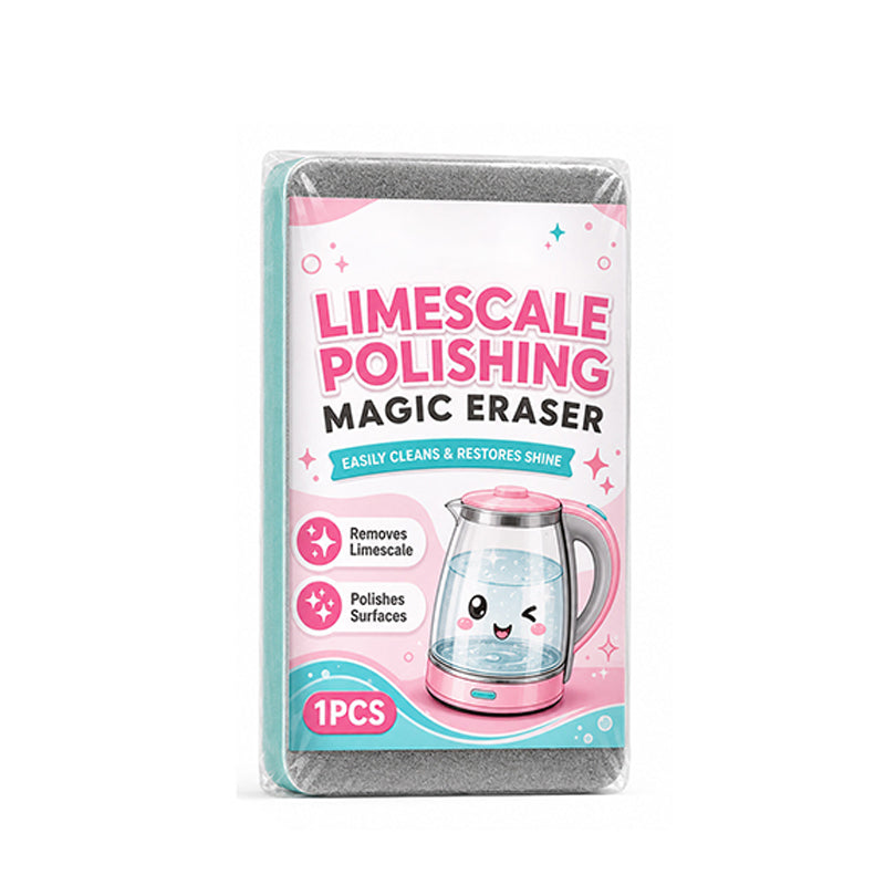 Limescale Magic Eraser Cleaning Sponge – Chemical-Free Hard Water Stain Remover