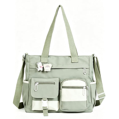 Tyiipro™ Vintage Large Capacity Multi-Pocket Canvas Tote Bag