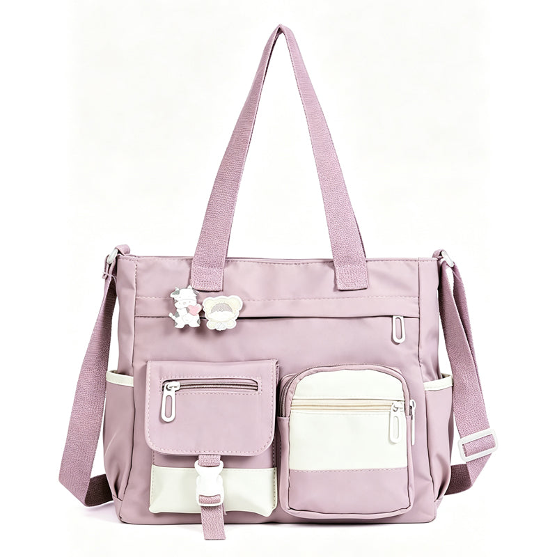 Tyiipro™ Vintage Large Capacity Multi-Pocket Canvas Tote Bag