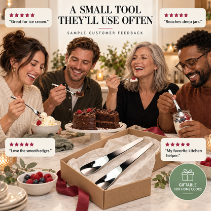 🥄Tyiipro™ Long-Handle 316L Stainless Steel Dessert Spoon