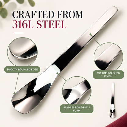 🥄Tyiipro™ Long-Handle 316L Stainless Steel Dessert Spoon