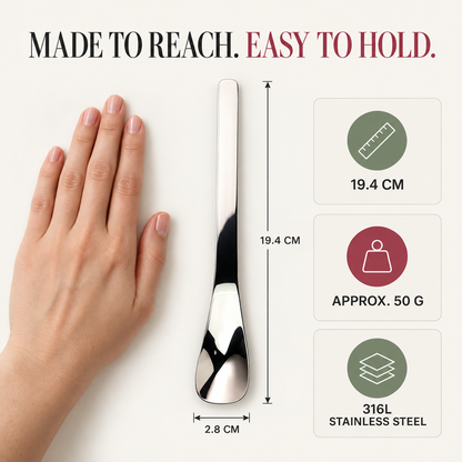 🥄Tyiipro™ Long-Handle 316L Stainless Steel Dessert Spoon