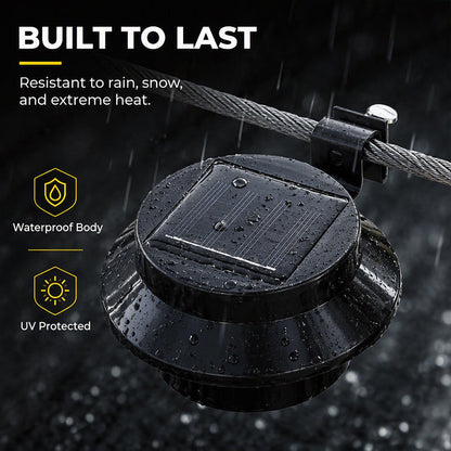 Tyiipro™ 3-LED Solar Outdoor Lights – Weatherproof Garden, Fence & Gutter Lights with Auto/Manual On/Off