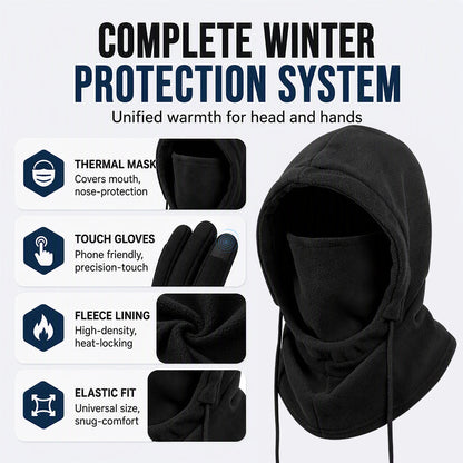 💥Balaclava Hood with Touchscreen Gloves & Socks Set