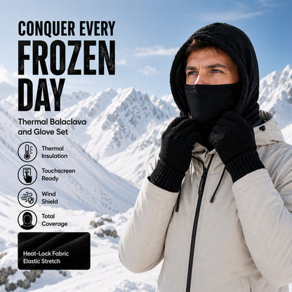 💥Balaclava Hood with Touchscreen Gloves & Socks Set