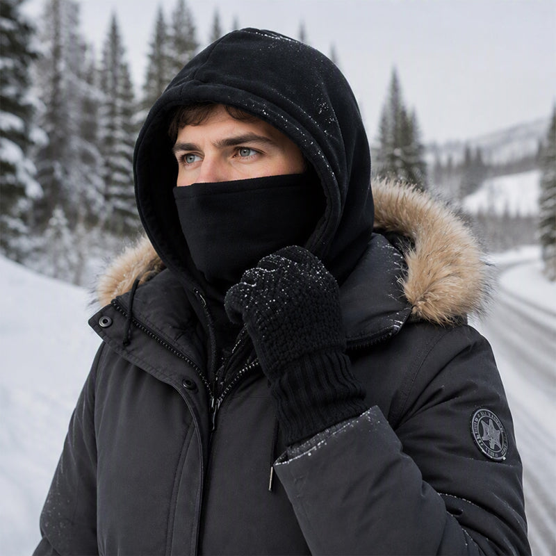 💥Balaclava Hood with Touchscreen Gloves & Socks Set