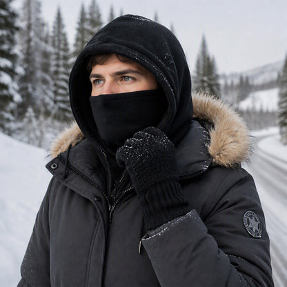 💥Balaclava Hood with Touchscreen Gloves & Socks Set