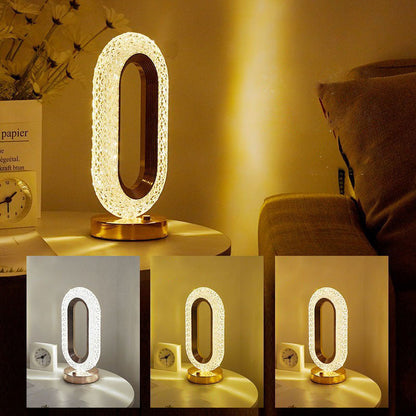 Rechargeable Touch Bedside Lamp – 3-Color LED Night Light