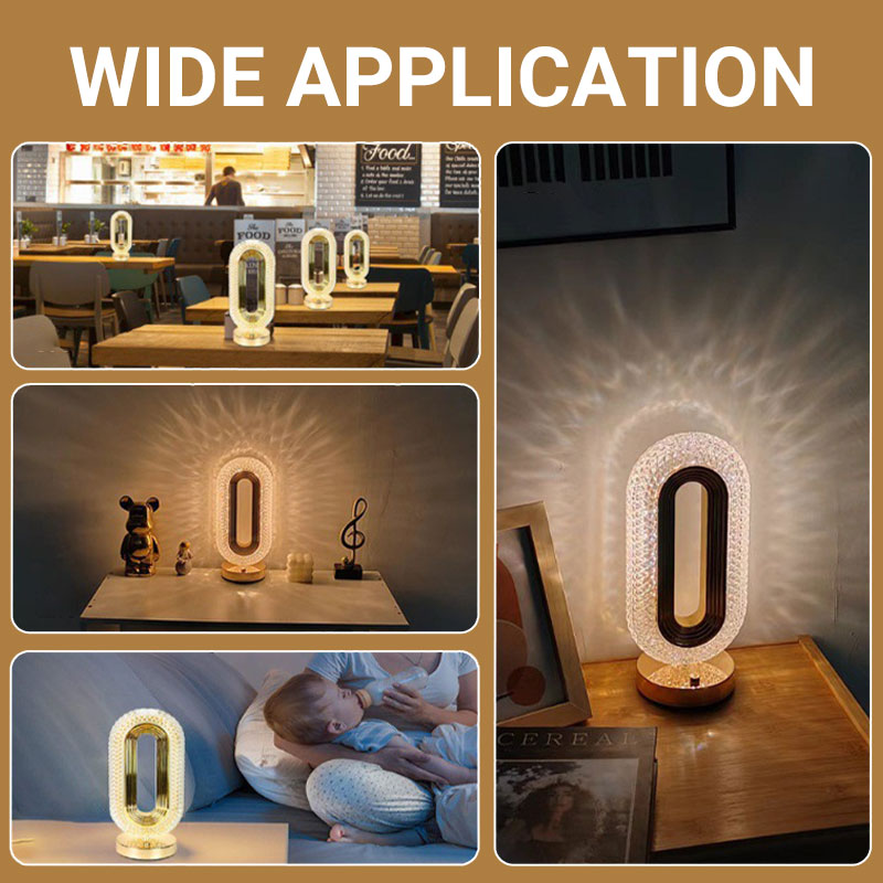 Rechargeable Touch Bedside Lamp – 3-Color LED Night Light
