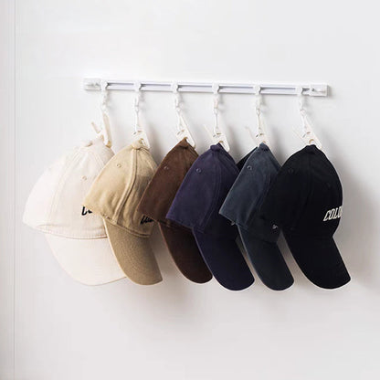 Punch-Free Sliding Track Hooks – Adjustable Wall-Mounted Organizer for Kitchen & Bathroom