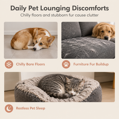 🐕🐱Soft Plush Double-Layer Pet Blanket for Dogs & Cats – Cozy Washable Furniture Protector