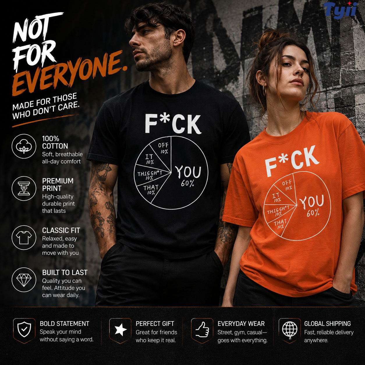 TYIIPLUS™ F*ck you meme funny unisex Tee